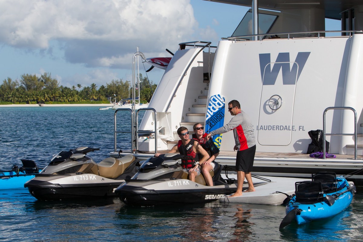 Water Sports On a Yacht